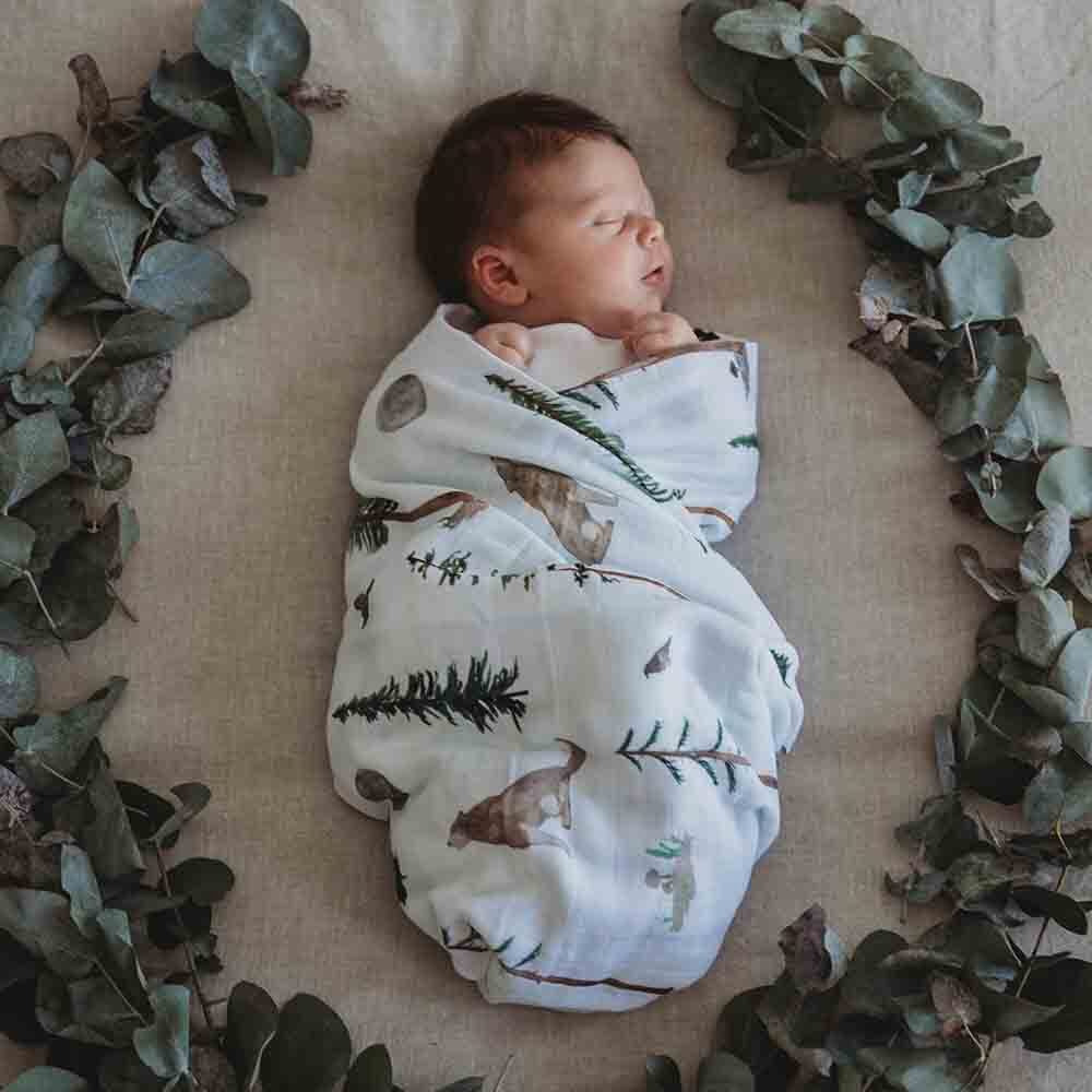 SNUGGLE HUNNY  Organic Muslin Swaddle - Alpha