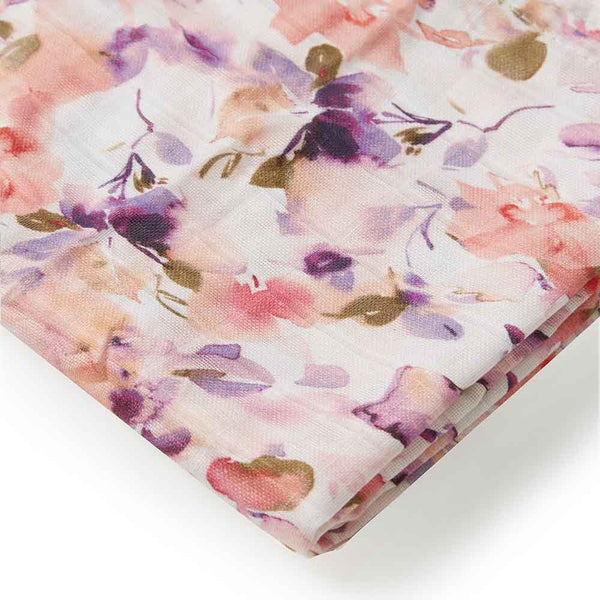 SNUGGLE HUNNY Organic Muslin Swaddle - Blushing Beauty
