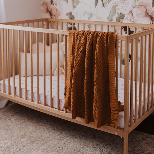 Snuggle Hunny Kids Diamond Knit Baby Blanket - Bronze