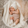Snuggle Hunny Merino Wool Bonnet & Booties - Ivory