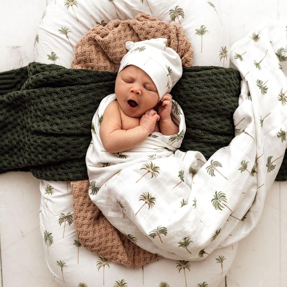 Green muslin on sale swaddle
